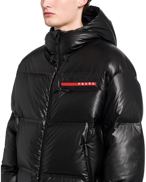 men's prada puffer coat|prada nylon jacket men's.